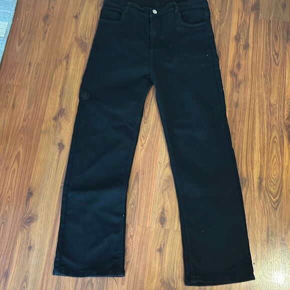 Dolce & Gabbana DG black stretch jeans ankle length high waisted size 32 vintage - Picture 3 of 6
